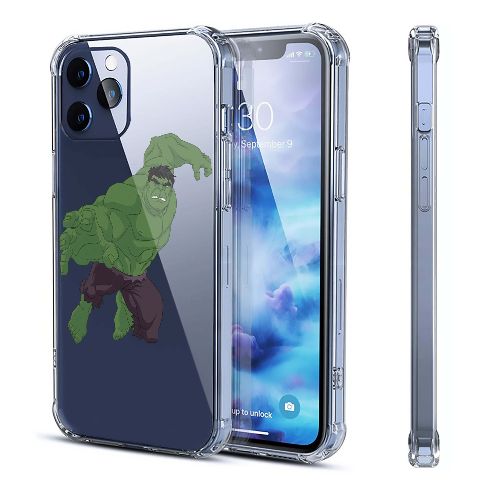 （画像用） アベンジャーズ The Avengers 【iPhone 12シリーズ対応】透明スマホケース（クリアソフトケース）